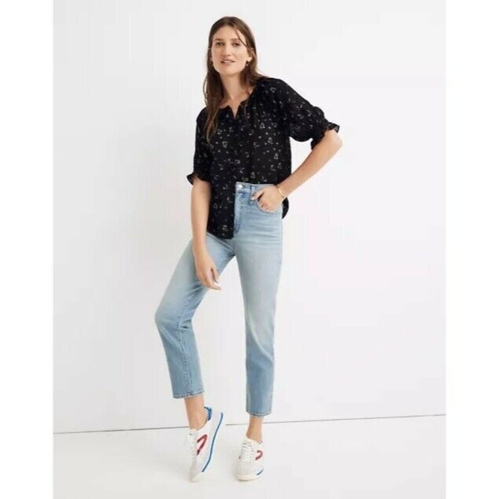 Madewell Classic Straight Jeans Meadowland Wash 33